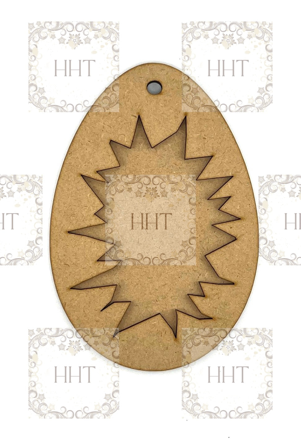 Laser Cut, MDF, Easter, Cracked Egg, Blank, Base, Ornament, Frame Overlay, 2 pc, Crafts, Decoupage, Mixed Media, Small, Large sizes