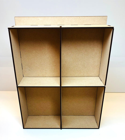 Laser Cut MDF Buildable Shadow Box, Vintage Style, Blank Base, Decoupage, Mixed Media, Crafts, Home Decor, 8.5"w x 11.5"h x 2"d