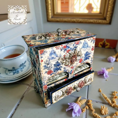 Laser Cut, MDF, Tea Cabinet, Caddy, Craft, Base, Blank, Canvas, Decoupage, Mixed Media, Crafts,  Self-Assembly, Buildable Handcrafted Holiday Traditions