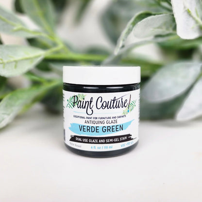 Paint Couture, Glaze, Water-based, metallic, Wood Stain, Top coat, Self-leveling, Antiqued Aged Look, 1 oz Paint Couture!