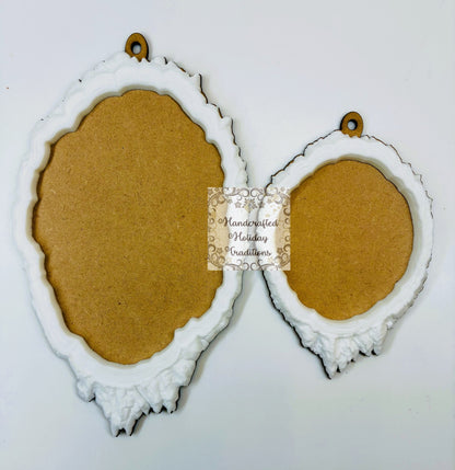 Laser Cut MDF Castings Ornament Blank Base, Re-Design with Prima, Wood Slices, Decoupage, Mixed Media, Crafts