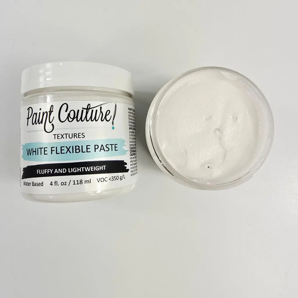 Paint Couture, New for 2026, Flexible Paste, Black, White, Textures, Fluffy, Lightweight, 8 oz Paint Couture!