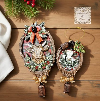 Laser Cut MDF Castings Ornament Blank Base, Re-Design with Prima, Wood Slices, Decoupage, Mixed Media, Crafts