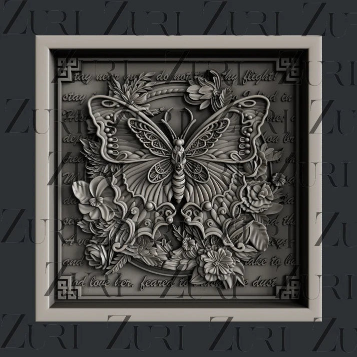 Zuri Silicone Mould, Butterfly Coaster, Functional Objects Collection, 4″ x 4″ x 0.31″