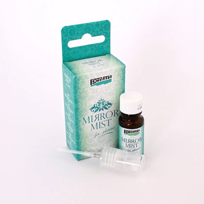 Pentart, Mirror Mist, 2 options, Mirror Effect, Glass, Plastic, Reflective, Mixed Media, Arts and Crafts, Supply, 10 ml, 29411, 29410 Pentart