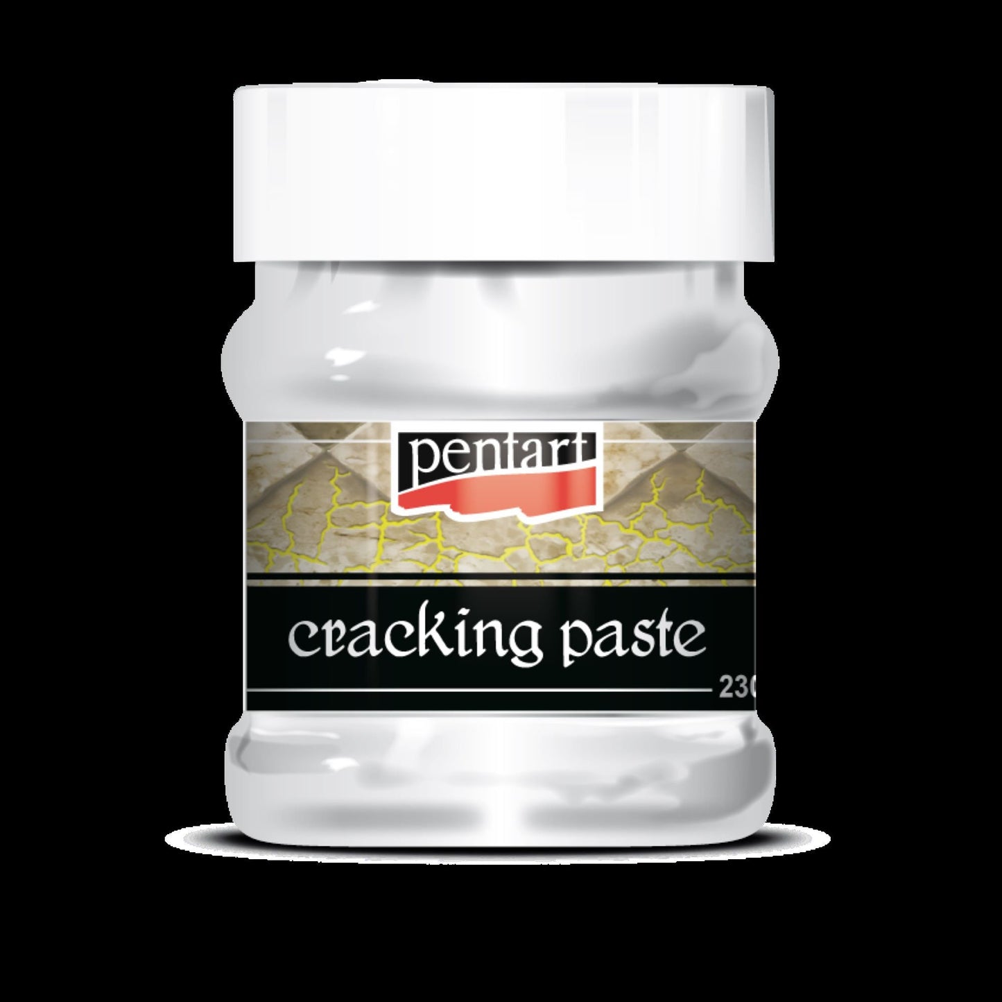 Pentart Cracking Paste 230 ml, White 4214, aged, distressed effect