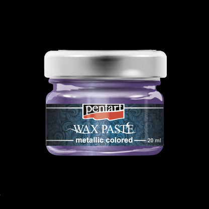 Pentart, Metallic Colored, Wax Paste, 20 ml, Purple, Green, Red, Blue, Turquoise, Bees Wax, Vivid, Shiny Pentart
