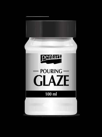 Pentart, High Gloss Pouring Glaze, Water bases, Transparent, Self leveling, 2 Sizes, 100, 230 ml 35358, 35359 Pentart