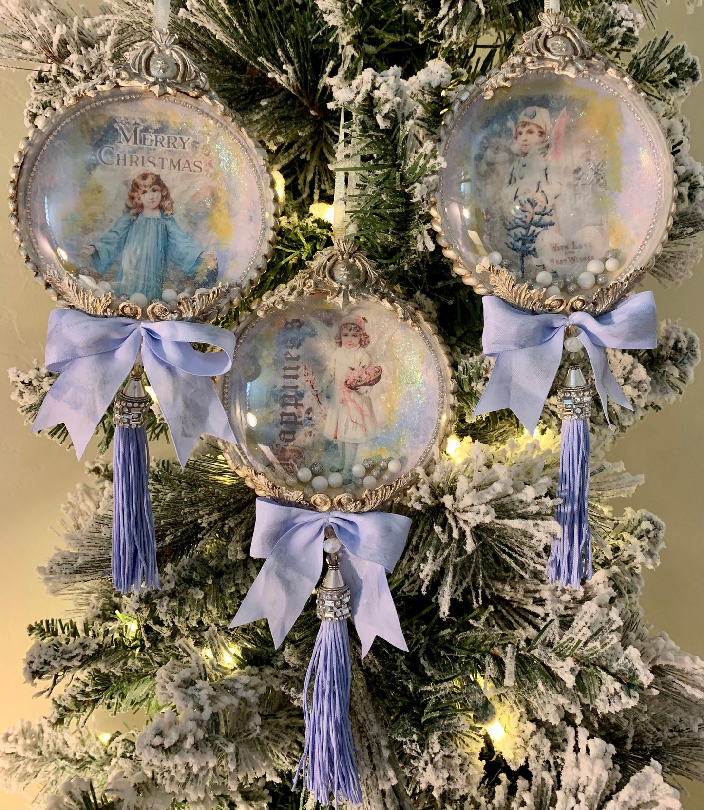 AB Studio Christmas Vintage Children Angels 0360 Shabby Chic Size: A4 - 8.27 X 11.69 inches Rice Paper for Decoupage Imported from Poland