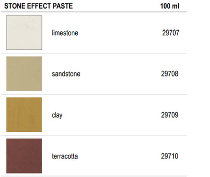 Pentart, Stone Effect Paste, Terra Cotta, Limestone, Sandstone, Cement, Water Based, natural looking stone, 100 ml Pentart