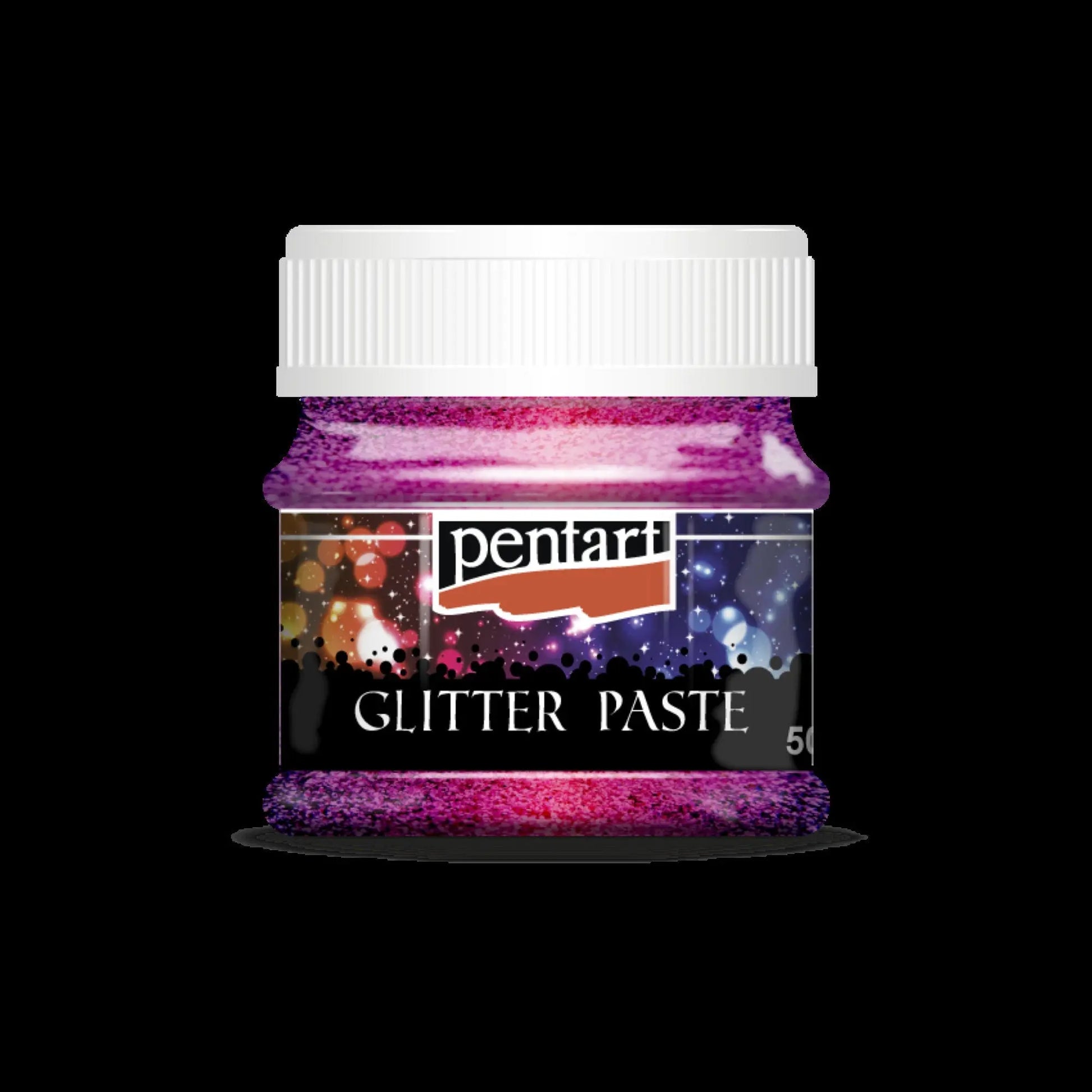 Pentart, Glitter Paste, Fine Grain, Pink, Gold, Light Blue, Iridescent, Sparkling Effect, Water Based Pentart