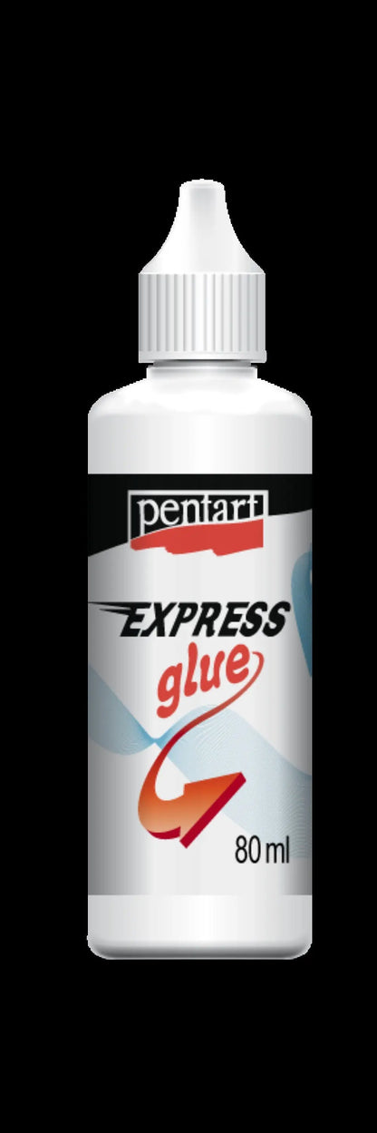 Pentart Express glue 80 ml, 20 ml, water based, quick drying, strong, transparent Pentart