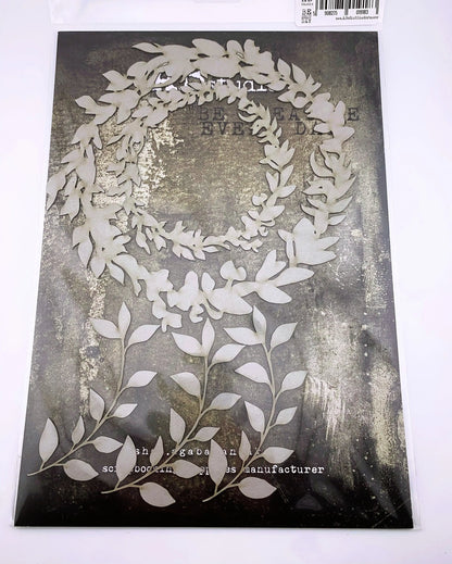 AB Studio Laser Cut Chipboard 1/16" thick, embellishments, mixed media ID-314 Leaves, Vine Frames, Scrapbooking, Card making 5-piece set AB Studio