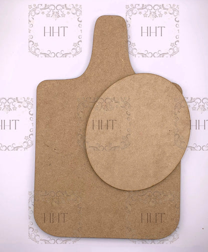 Laser Cut MDF, Wood, Large, Kitchen, Cutting Board, Plaque, Center Overlay, Blank, Base, 2 pc, Decoupage, Mixed Media, 8 x 12, 1/8 in thick Handcrafted Holiday Traditions