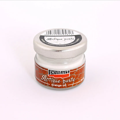Pentart, Antique Paste, Umbra, White, Silver, Antique Gold, Copper, Gold, Brass, Orange Oil, Bitumen, Solvent based, Aged, Antique Effect Pentart