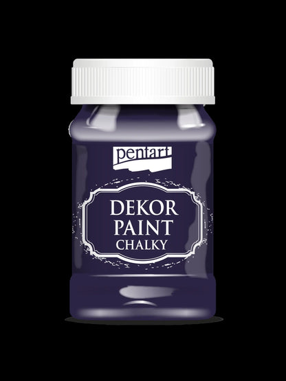 Pentart, Dekor, Chalk Paint, Violet, Purple, Victorian Pink, Eggplant, Burgundy, Country Purple, Chalk Paint, Water based, Matte, 100 ml Pentart