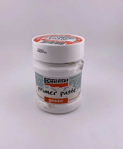 Pentart, Primer Paste Gesso, Black, White, 100 ml , 230 ml, water based, water proof, Pentart