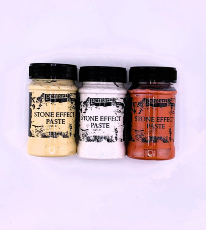 Pentart, Stone Effect Paste, Terra Cotta, Limestone, Sandstone, Cement, Water Based, natural looking stone, 100 ml Pentart