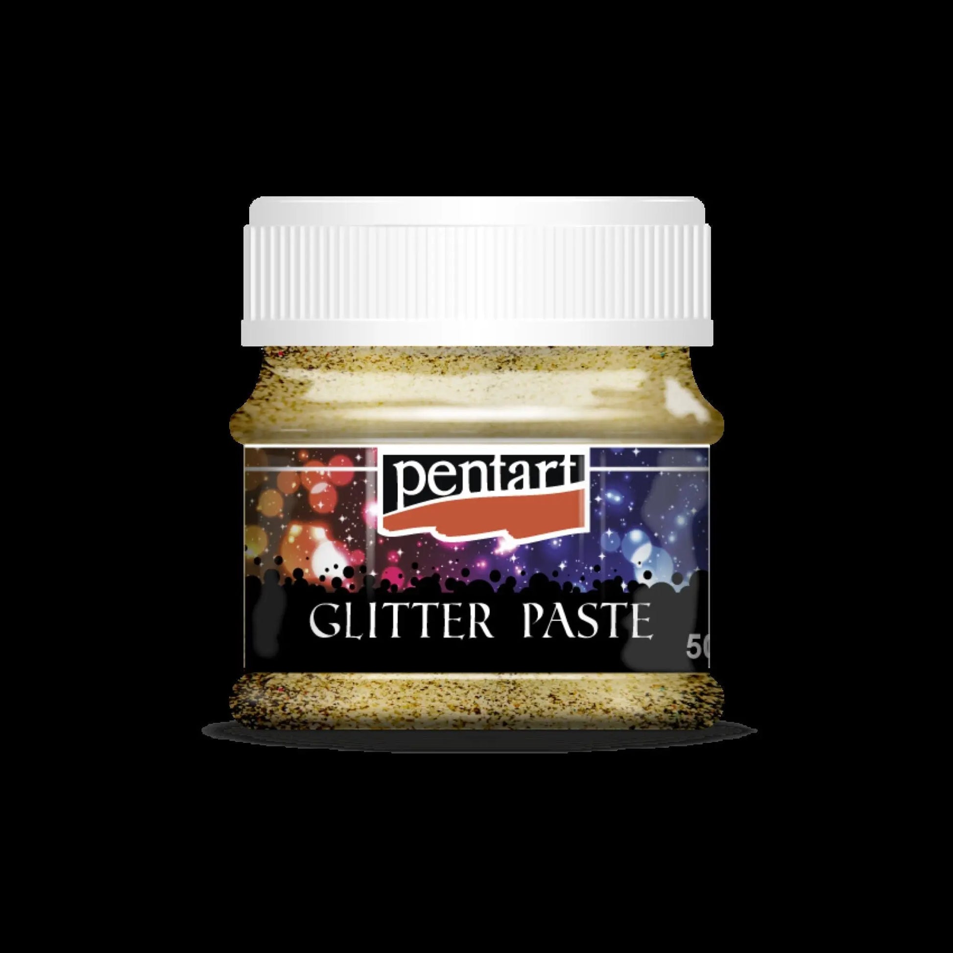 Pentart, Glitter Paste, Fine Grain, Pink, Gold, Light Blue, Iridescent, Sparkling Effect, Water Based Pentart