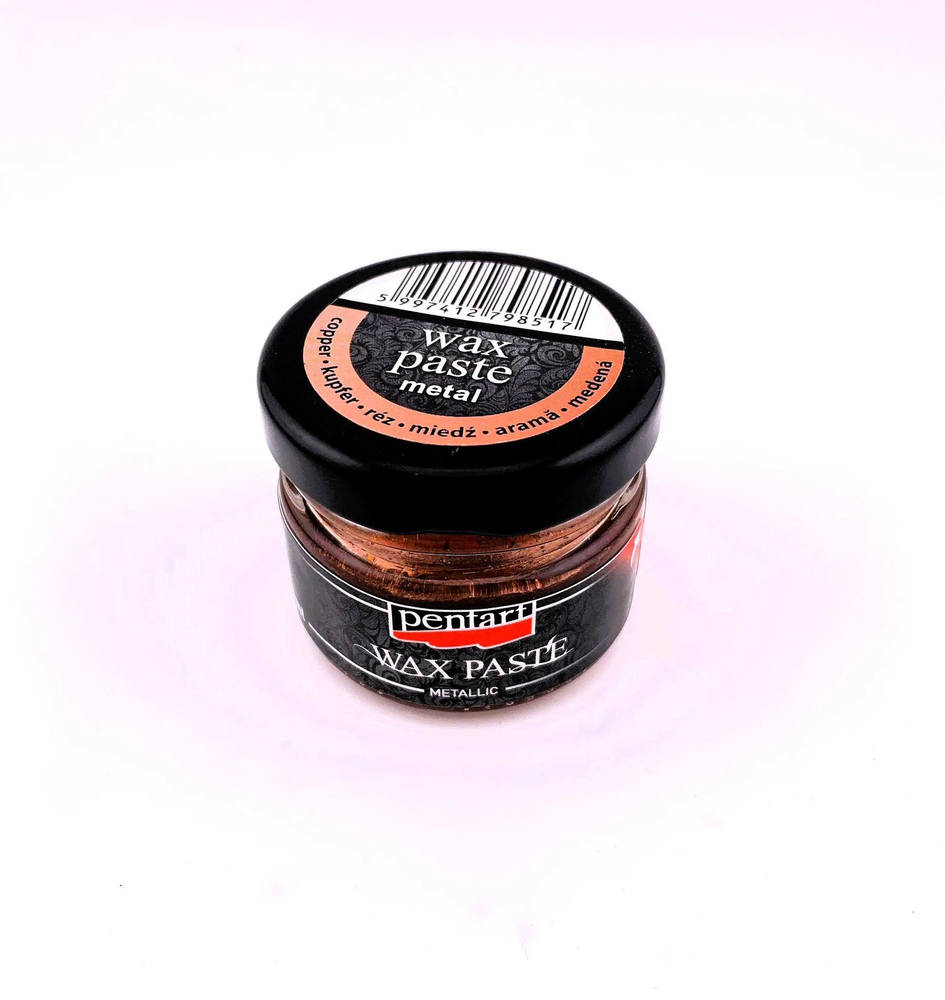 Pentart, Wax Paste, Metallic, Metal, Wax Paste, 20 ml, Silver, Copper, Rose Gold, Gold, Aged Effect, Antique Effect Pentart