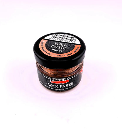 Pentart, Wax Paste, Metallic, Metal, Wax Paste, 20 ml, Silver, Copper, Rose Gold, Gold, Aged Effect, Antique Effect Pentart