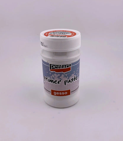 Pentart, Primer Paste Gesso, Black, White, 100 ml , 230 ml, water based, water proof, Pentart