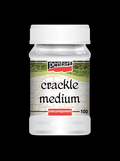 Pentart, Crackle medium, One Component, One Step, 230, 100 ml, Aged Effect, Antique, Distressed, Cracks Pentart