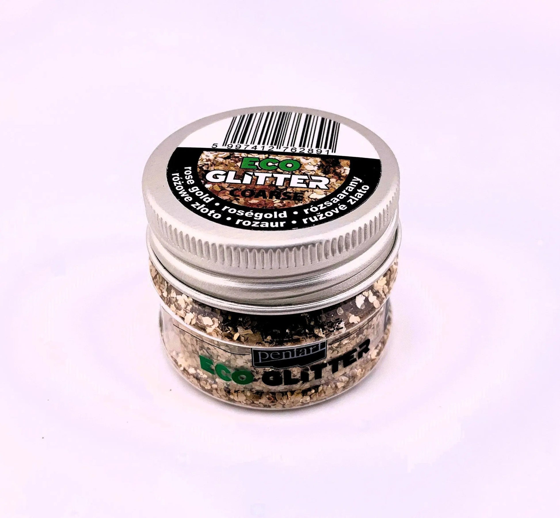 Pentart, Eco Glitter, Silver, Gold, coarse, min. 15g, Mica Glitter, Natural, Slate Grit Pentart