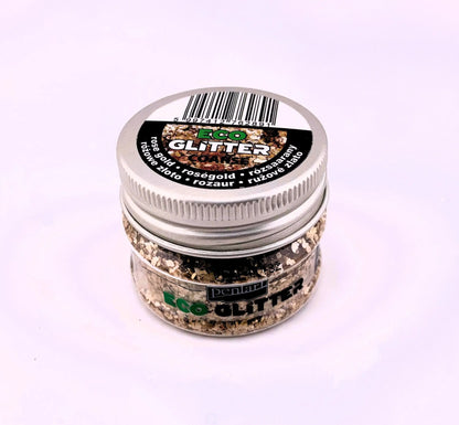 Pentart, Eco Glitter, Silver, Gold, coarse, min. 15g, Mica Glitter, Natural, Slate Grit Pentart