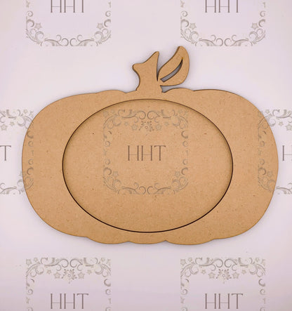 Laser Cut MDF, Fall, Autumn, Pumpkin, Overlay Frame, Halloween, Base, Blank, Plaque, 2 pc, Decoupage, Mixed Media, Crafts,, 1/8 in Handcrafted Holiday Traditions