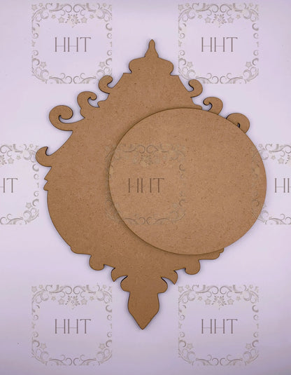 Laser Cut MDF, Japanese, Asian Style, Base, Blank, Overlay, Plaque, Panel, 2 piece, Decoupage, Mixed Media, Craft, 8.5 X 11 , 1/8 Handcrafted Holiday Traditions