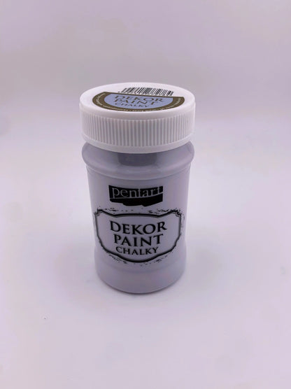 Pentart, Dekor, Chalky Paint, Cream-White, Dove-Gray, Khaki Green, Eggshell White, Matte, Quick Dry, Chalk Paint, Country Colors, 100 ml Pentart