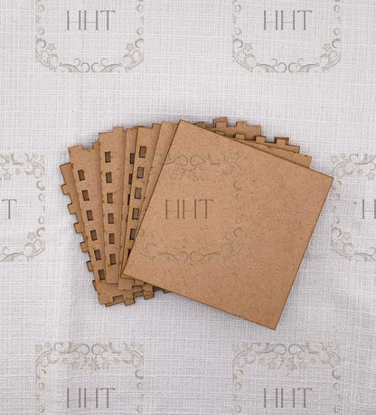 Laser Cut MDF, Basic, Box with Lid, Craft, Base, Blank, Canvas, Decoupage, Crafts, Mixed Media,, Paintable, Buildable, Kit, 7 pc, 2 sizes Handcrafted Holiday Traditions