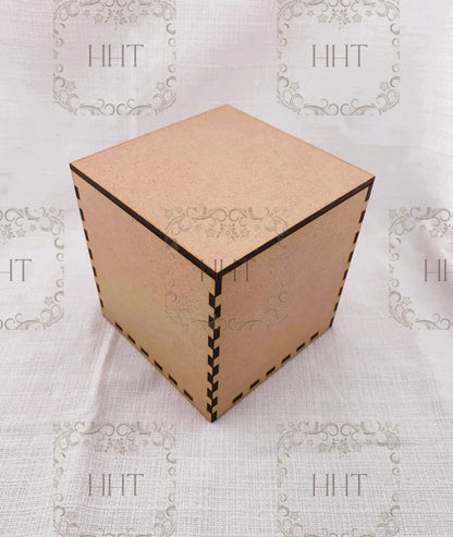 Laser Cut MDF, Basic, Box with Lid, Craft, Base, Blank, Canvas, Decoupage, Crafts, Mixed Media,, Paintable, Buildable, Kit, 7 pc, 2 sizes Handcrafted Holiday Traditions