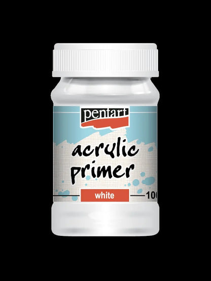 Pentart Acrylic Primer 230 ml, 100 ml, matte, white Pentart