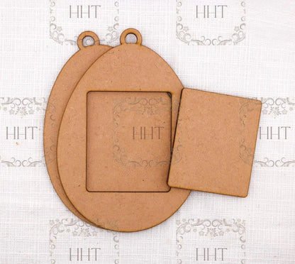 Laser Cut MDF, Easter Egg Ornament, Spring, Decoration, Craft, Base Blank, Paintable, Decoupage, Crafts, Mixed Media,, 3 Sizes Handcrafted Holiday Traditions