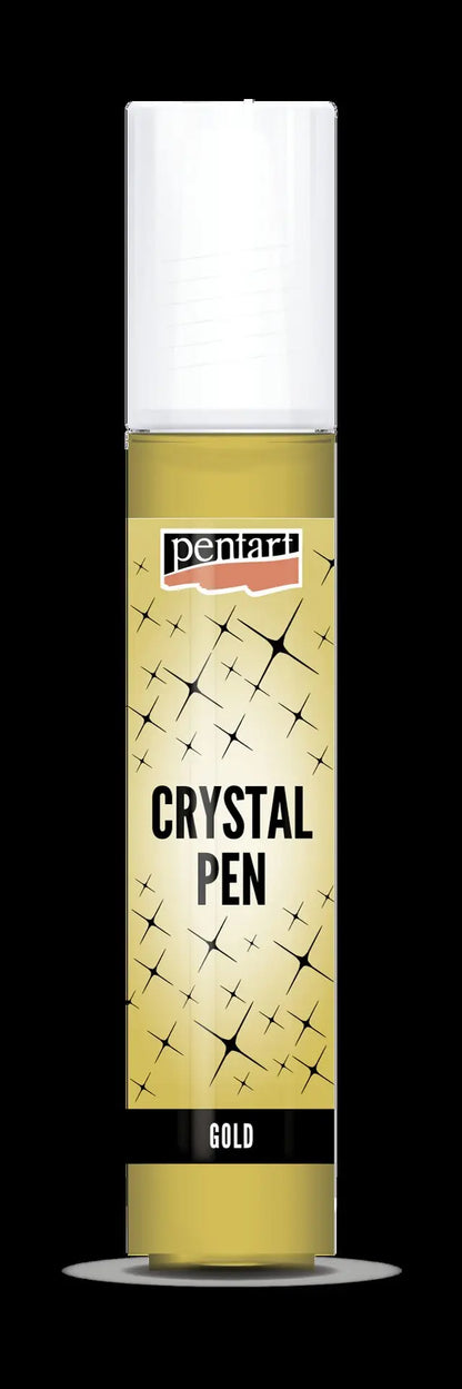 Pentart, Crystal pen, Glitter, Gold, Silver,  30 ml Pentart