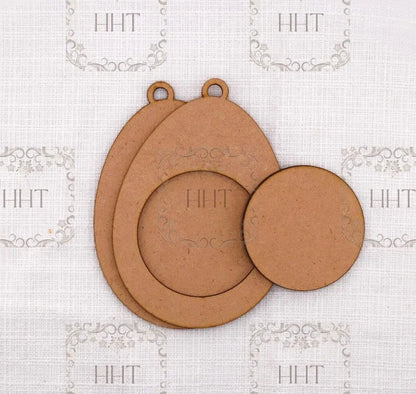 Laser Cut MDF, Easter Egg Ornament, Spring, Decoration, Craft, Base Blank, Paintable, Decoupage, Crafts, Mixed Media,, 3 Sizes Handcrafted Holiday Traditions
