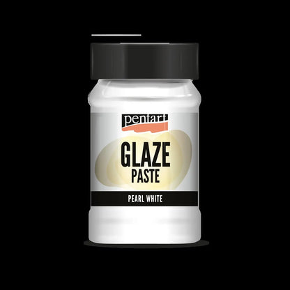 Pentart, Glaze Paste, Silver, Gold, Iridescent Purple, Blue, Rose Gold, Pearl White, 100ml, Sparkling Effect, Metallic Effect, Water Based Pentart