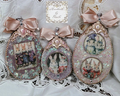 Laser Cut MDF, Easter Egg Ornament, Spring, Decoration, Craft, Base Blank, Paintable, Decoupage, Crafts, Mixed Media,, 3 Sizes Handcrafted Holiday Traditions