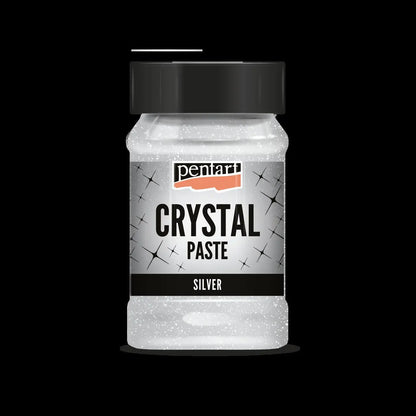 Pentart, Crystal Paste, Silver, Gold, 100ml, Sparkling Effect, Water Based Pentart