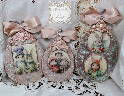 Laser Cut MDF, Easter Egg Ornament, Spring, Decoration, Craft, Base Blank, Paintable, Decoupage, Crafts, Mixed Media,, 3 Sizes Handcrafted Holiday Traditions