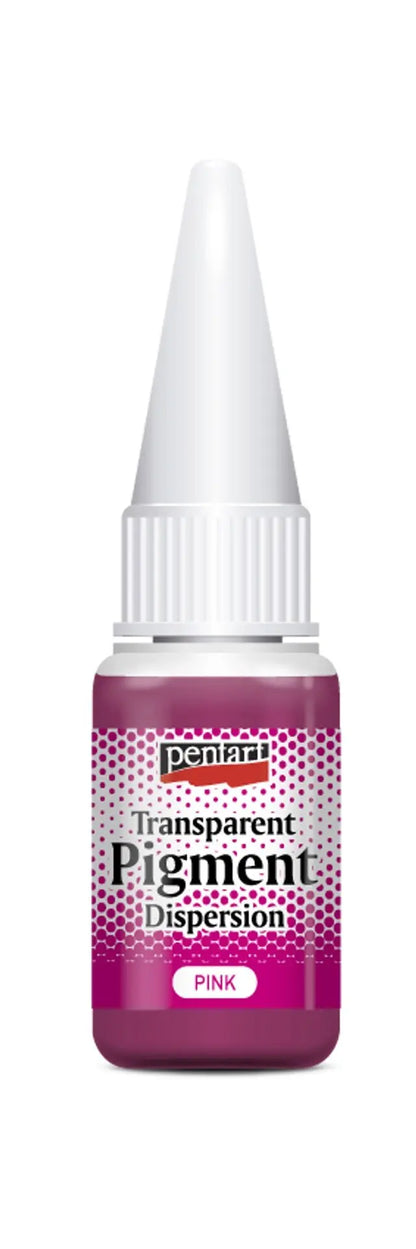 Pentart, Transparent pigment, 20 ml, Red, Pink, Purple, Blue, Green, Water Based, Transparent, 5 colors available Pentart