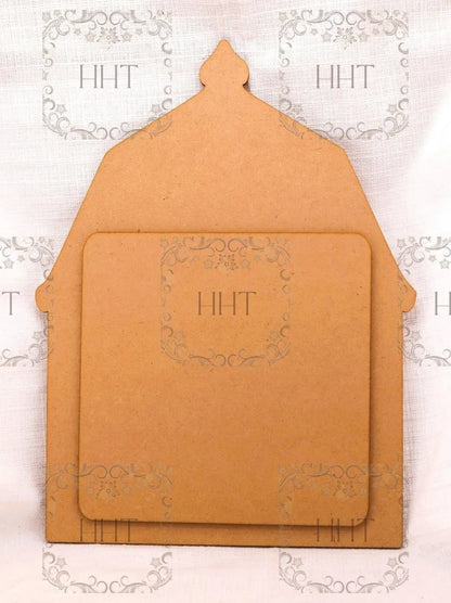 Laser Cut MDF, Country, Barn, Base Blank, Overlay, Plaque, Panel, 2 piece, Decoupage, Crafts, Mixed Media,, 9.5" x 12.5" Handcrafted Holiday Traditions