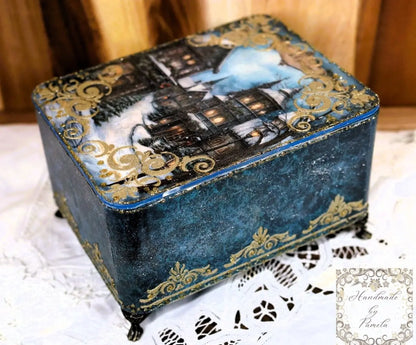 Laser Cut MDF, Box with Rounded Edge, Buildable Kit, Craft, Base, Blank, Canvas, Decoupage, Crafts, Mixed Media,, 6 pc, 6.5w x 8.5l x 4h Handcrafted Holiday Traditions