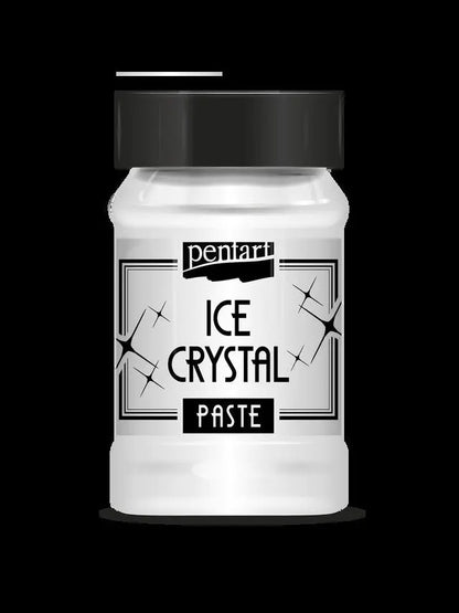 Pentart, Ice Crystal Paste, Snow Crystal Paste, Snow Paste, 100 ml, Winter Effect, Water based, Snow and Icy Effect Pentart