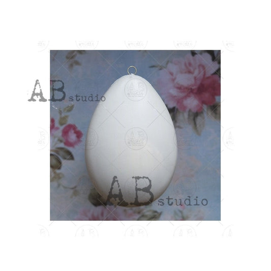 Blank Canvas, Easter Eggs, Ornaments, Decoupage, Mixed Media, Paintable, Shatterproof, Christmas Ornaments, White Plastic, AB Studio