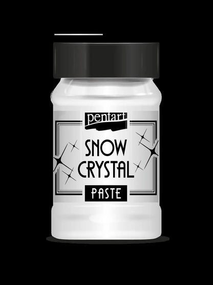 Pentart, Ice Crystal Paste, Snow Crystal Paste, Snow Paste, 100 ml, Winter Effect, Water based, Snow and Icy Effect Pentart