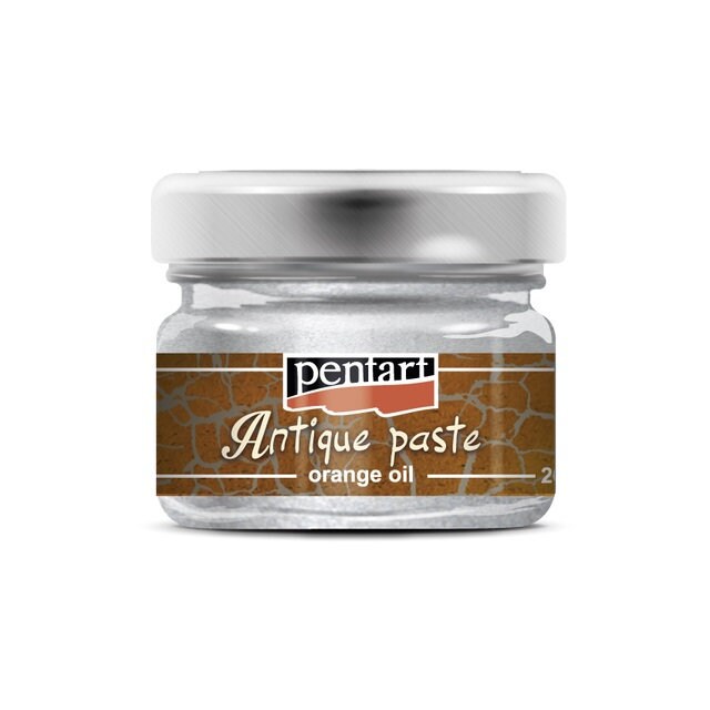 Pentart, Antique Paste, Umbra, White, Silver, Antique Gold, Copper, Gold, Brass, Orange Oil, Bitumen, Solvent based, Aged, Antique Effect