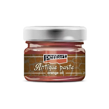 Pentart, Antique Paste, Umbra, White, Silver, Antique Gold, Copper, Gold, Brass, Orange Oil, Bitumen, Solvent based, Aged, Antique Effect Pentart